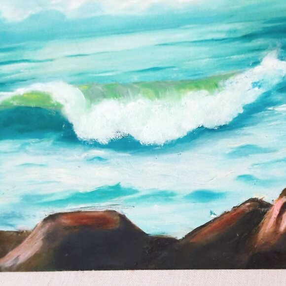 Vintage Clarence Braley 1854-1925 Signed Seascape Nautical Oil Painting - Picture 8 of 11